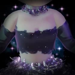 Fallen Fae Tattered Top & Rose Choker