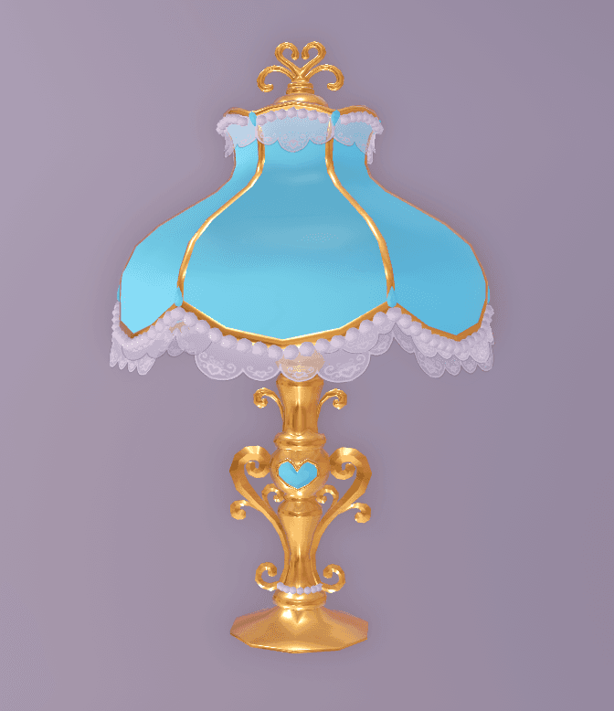 pearly opulent castle table & floor lamp