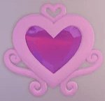 lovely diamond heart mirror