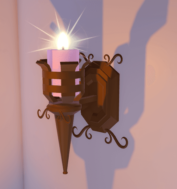 fantasy castle sconce