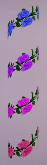 Wrapping Roses for Castle Architecture Column