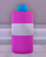 heart makeup / product bottle