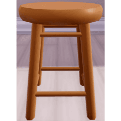 Artsy Wooden Stool Chair