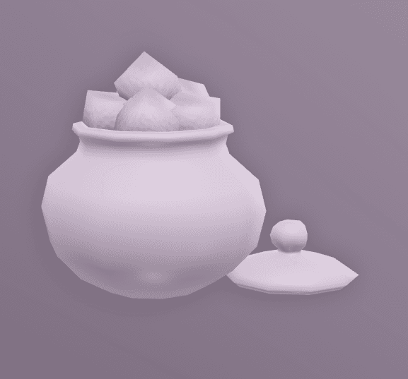 precious sugar cube & honey jar