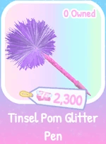 Tinsel Pom Glitter Pen