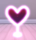 heart mirror & light