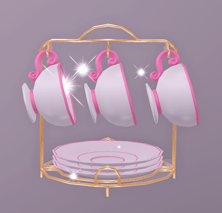 precious tea cup & plate display