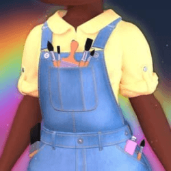 Watercolor Wonder 🌊🎨 Inspired Overalls & Undershirt
