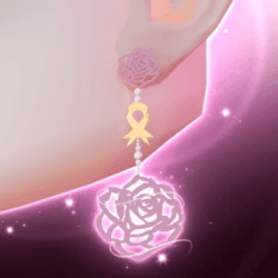 Goddess of Triumph🎗️Rosette Rhinestone Earrings