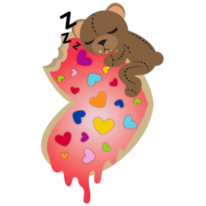 Teddy 4 My Valentine Cookies