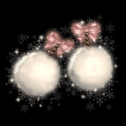 TTYL Chick Snowball Puff Earrings