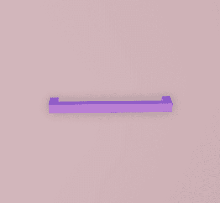 shiny bar handle
