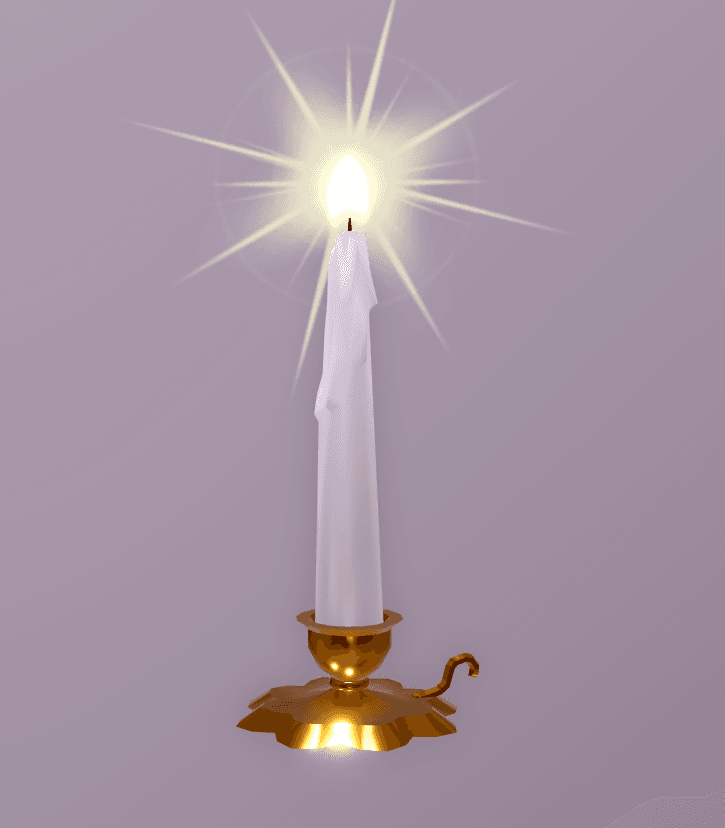 midnight's spell castle candlestick