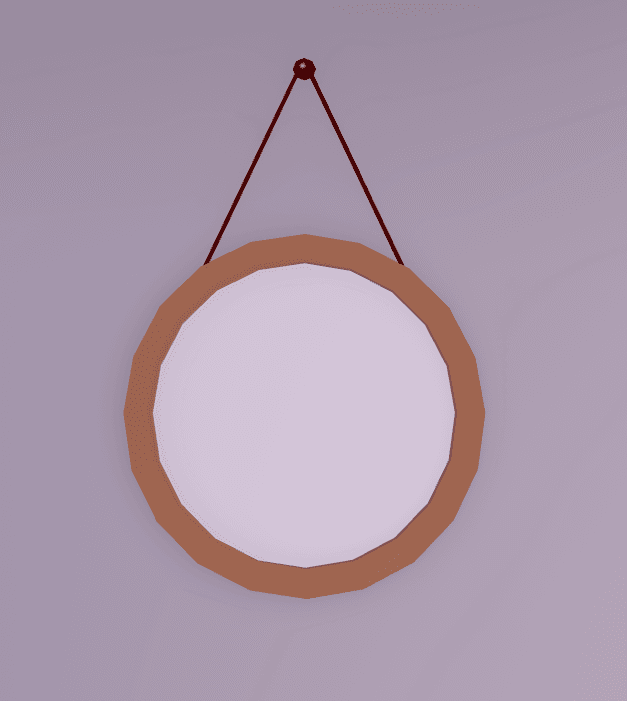 picture frame (wall-mounted circle)