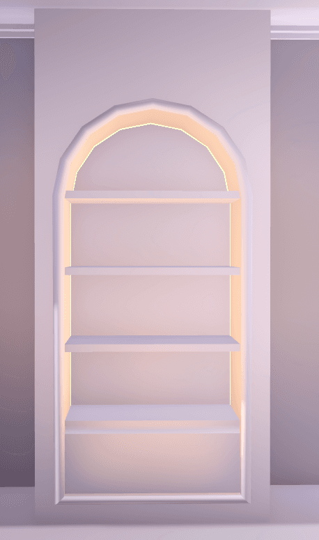 castle dreams built-in bookshelf