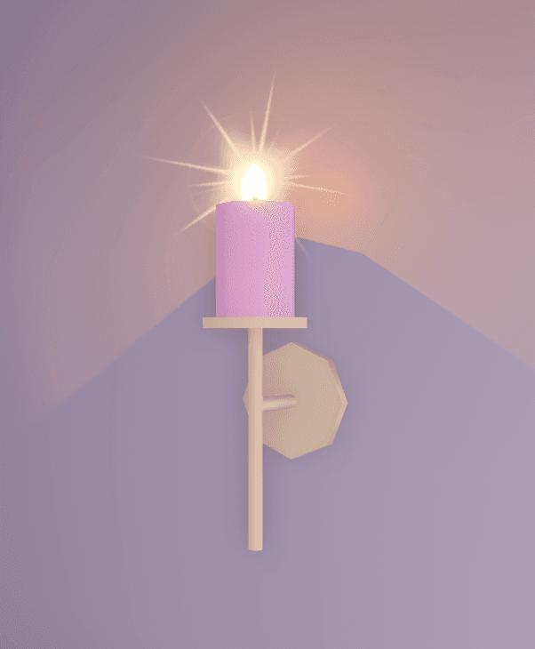candle glow elegant sconce