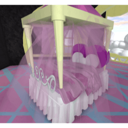 Princess Heart Canopy Bed