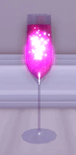 Bubbly Drink Glass Flute Cup