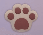 Precious Paw Print Decor / Handle