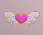 royale high winged heart decor / handle
