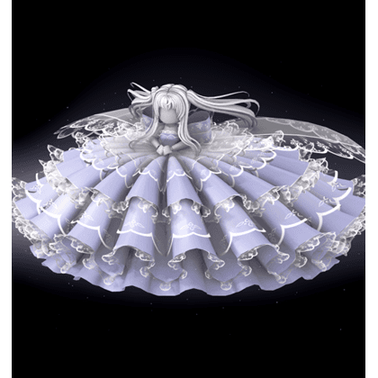 Large Train Bow Skirt